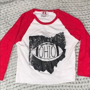 Cropped Ohio state Tailgate shirt
